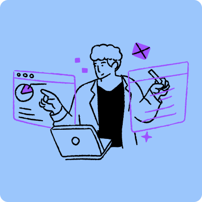 Digital business illustration